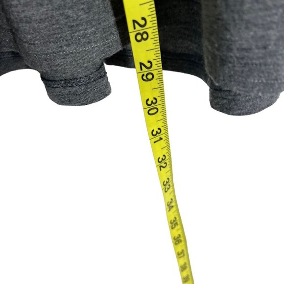 Peruvian Connection Grey Modal Blend Below Knee Pull On Skirt Medium - Picture 3 of 8